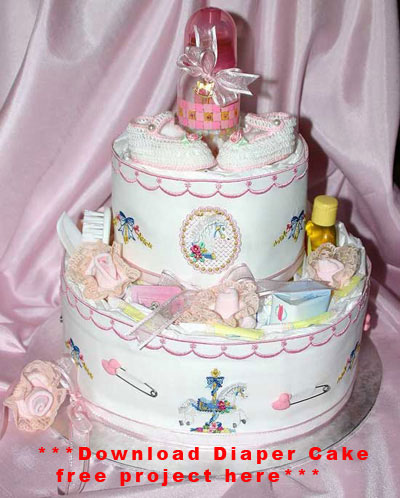 Click Here to Download the Free Diaper Cake Project